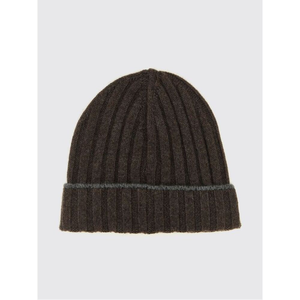 Brunello Cucinelli Men Brunello Cucinelli Ribbed Pure Cashmere Beanie With Cuff